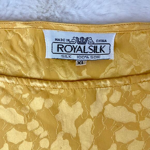 Vintage Royal Silk Blouse - Picture 2 of 4